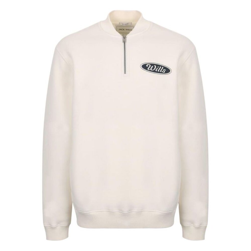 Jack Wills Mens Americano Oversized Sweatshirt / Unboxed White